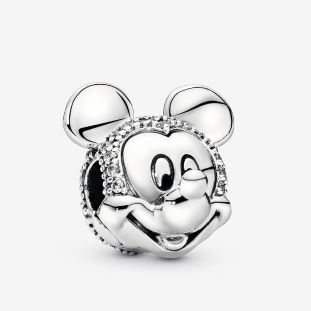 NEW - AUTHENTIC PANDORA - Disney Mickey Mouse Pavé Clip Charm